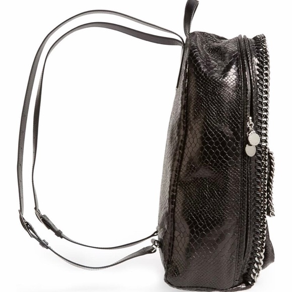 Very Rare! Stella McCartney Falabella Faux Snake Skin / Python Embossed Backpack - Picture 2 of 12